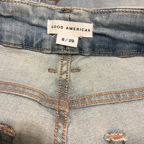 New Good American Good Legs skinny high rise distressed light wash ankle jean - Picture 13 of 15